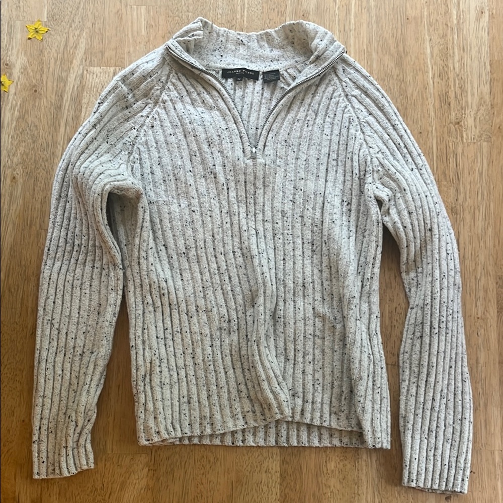 Heather Half Zip Sweater